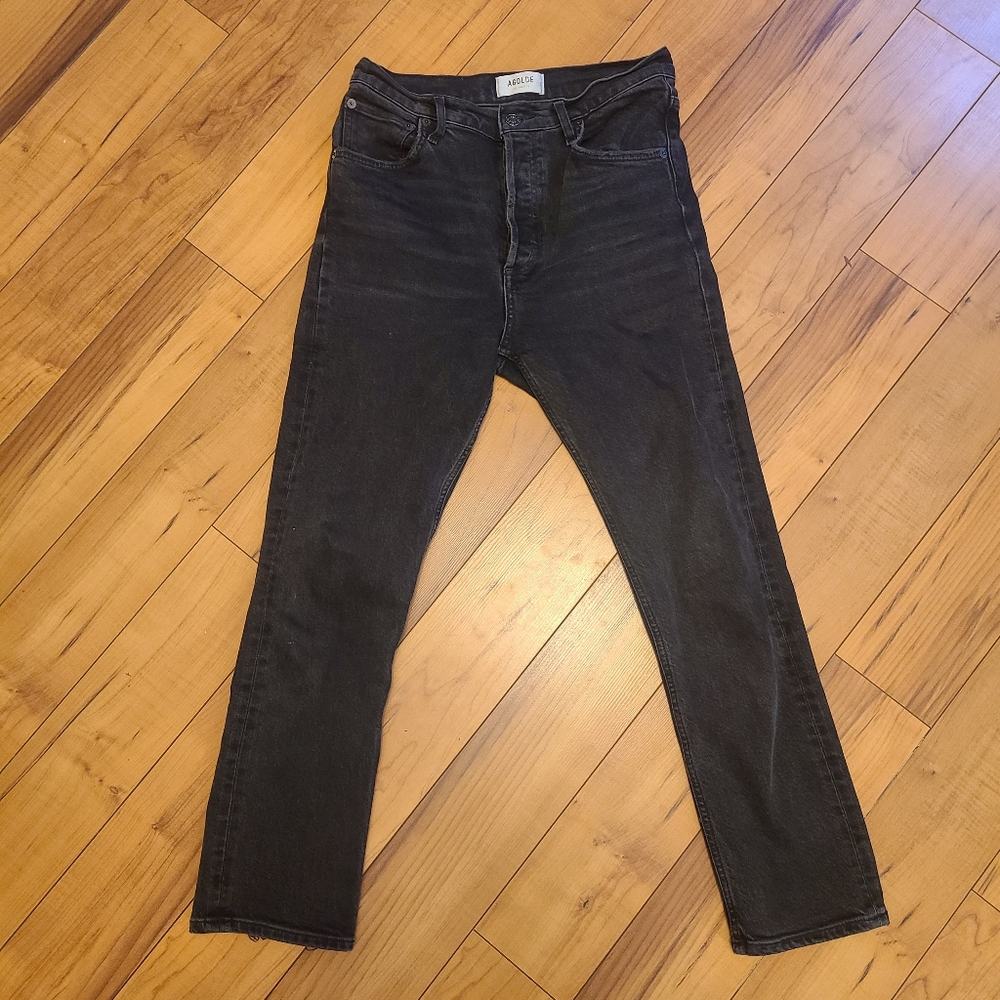 Agolde riley ankle jeans.